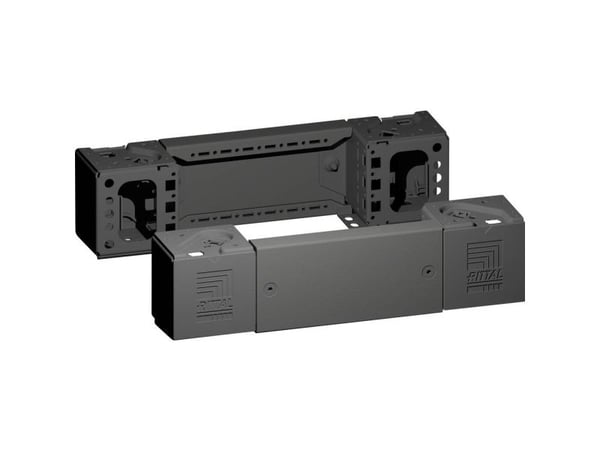 Rittal VX 8660.001, Hjørnestykke, Sort, Stål, 100 mm, 3,6 kg, 2 stykker