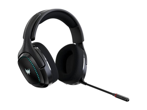 Acer Predator Galea 550 (PHR235) - Hodesett - full størrelse - Bluetooth / 2,4 GHz radiofrekvens - trådløs - svart