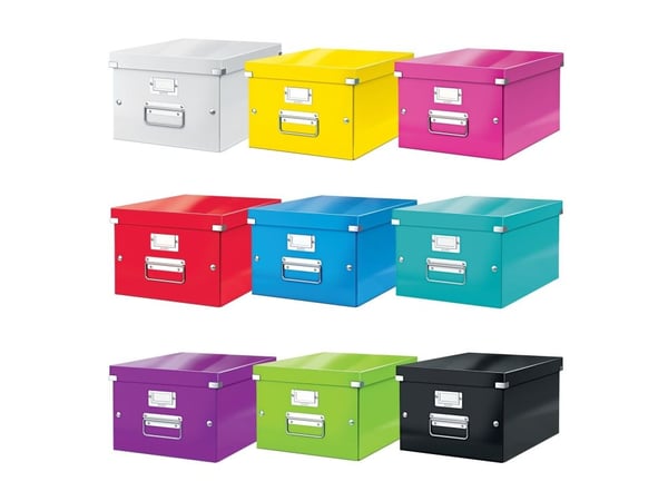 Arkivboks Click & Store Medium A4 sort