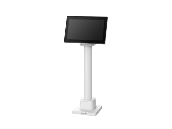 Epson DM-D70 - Kundeskjerm - 7" - 800 x 480 - 200 cd/m² - USB - hvit - USB - for OmniLink TM-T88VII, TM-T88VII Single-Station