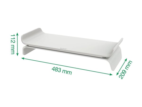 Leitz Ergo - Skjermstativ - adjustable - grå