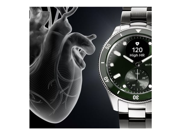 Withings ScanWatch Nova hybrid smartklokke 42 mm 0,63" OLED, grønn