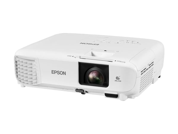 Epson EB-W49 - 3 LCD-projektor - portabel - 3800 lumen (hvit) - 3800 lumen (farge) - WXGA (1280 x 800) - 16:10 - LAN - hvit