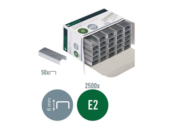 Hæfteklammer Leitz 24/4 E-2 f/5533 (2500 stk.)