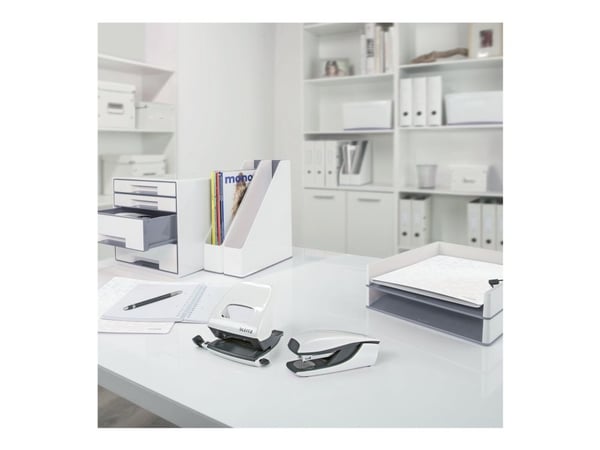 Leitz WOW Plus - Bladfil - for A4 (210 x 297 mm) - metallisk hvit