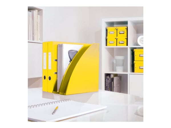 Leitz WOW - Magasinfil - ryggbredd: 75 mm - för 258 x 312 mm - gul