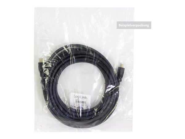 LogiLink High Speed with Ethernet - HDMI-kabel med Ethernet - HDMI hann til HDMI hann - 1.5 m - svart