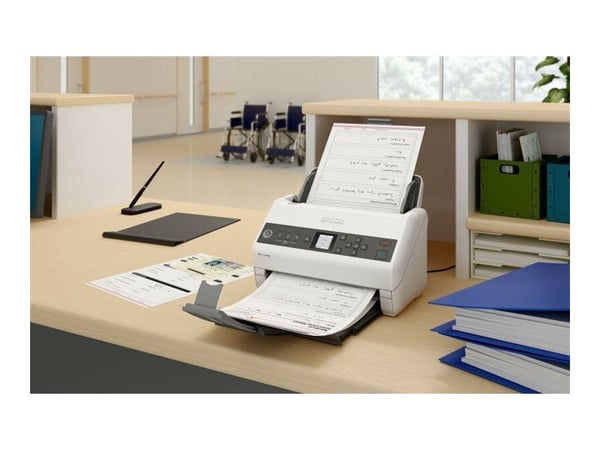 Epson WorkForce DS-730N - Dokumentskanner - Contact Image Sensor (CIS) - Dupleks - A4/Legal - 600 dpi x 600 dpi - inntil 40 spm (mono) / inntil 40 ...