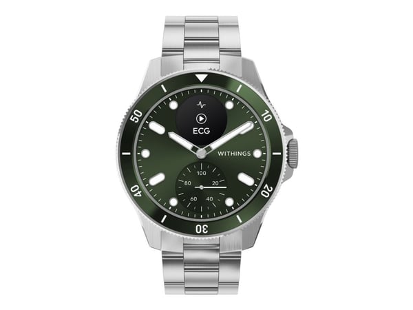 Withings ScanWatch Nova hybrid smartklokke 42 mm 0,63" OLED, grønn