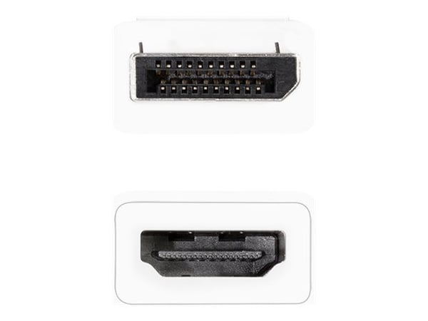 LogiLink - Video adapter - DisplayPort hann til HDMI hunn - hvit
