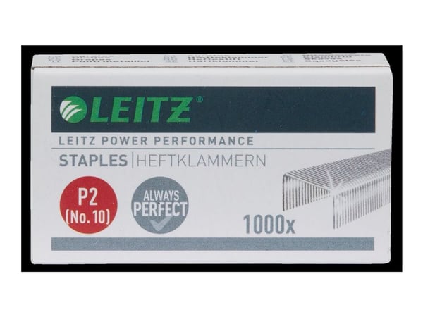 Hæfteklammer Leitz No. 10 galvaniseret stål - (1000 stk.)