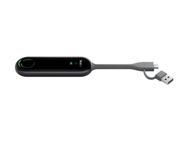 Yealink WPP30 - Nätverksmedieströmningsadapter - USB-C - Wi-Fi 5, Wi-Fi 6, Bluetooth 5.0