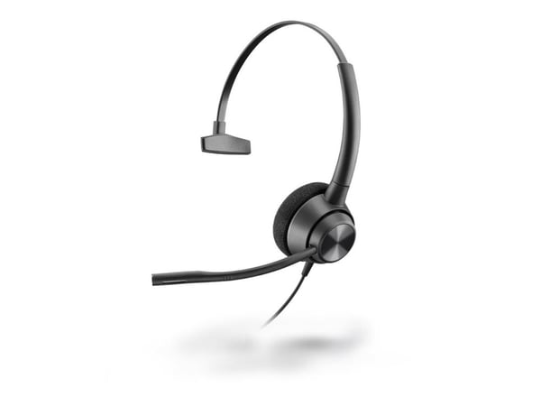 HP Poly EncorePro 320 - EncorePro 300 series - hodesett - on-ear - kablet - Quick Disconnect - svart - TAA-samsvar - Certified for Skype for Business