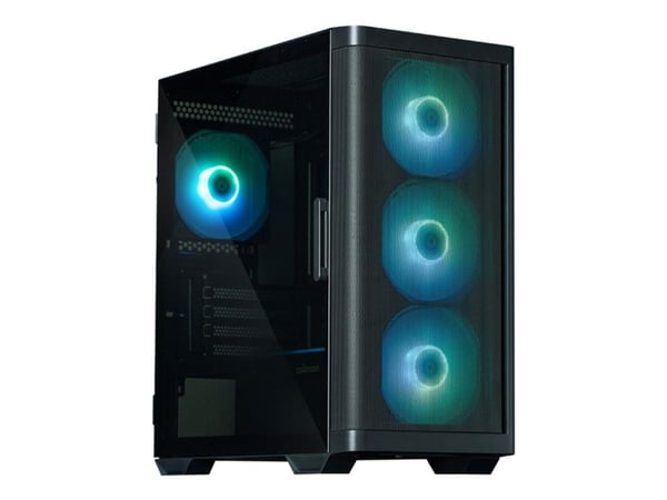 Zalman M4 - MT - micro ATX - genomskinlig sidopanel (härdat glas) - ingen strömförsörjning - svart - USB/ljud