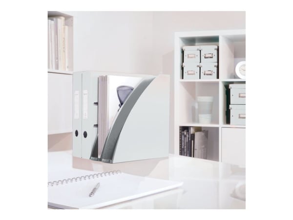 Leitz WOW Plus - Bladfil - for A4 (210 x 297 mm) - metallisk hvit