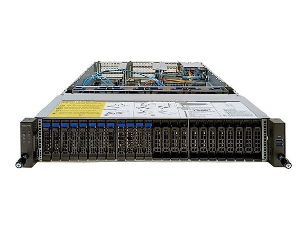 Gigabyte R282-Z97 (Rev. A00) - Server - kan monteras i rack 2U - 1-vägs - ingen CPU - RAM 0 GB - SATA/SAS/NVMe - hot-swap 2.5" vik/vikar - ingen HD...