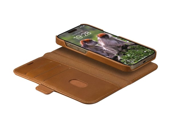 dbramante1928 Lynge, Folio-kotelo, Apple, iPhone 15 Pro, Ruskea