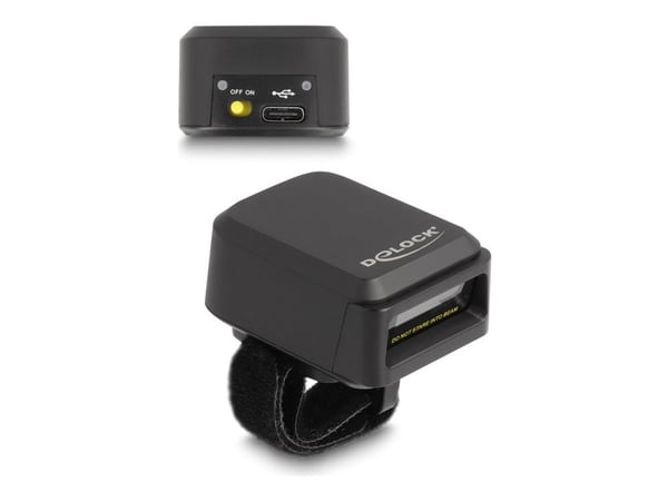 Delock - Strekkodeskanner - portabel - 100 skann/sek - dekodet - USB-C, RF(2.4 GHz), Bluetooth 4.1