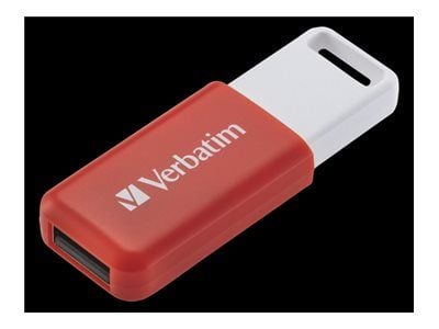Verbatim DataBar - USB flash-enhet - 16 GB - USB 2.0 - röd