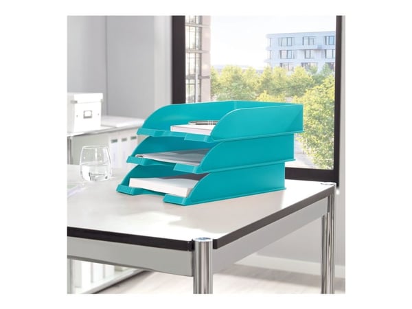Leitz WOW - Brevbakke - for A4 (210 x 297 mm) - isblå