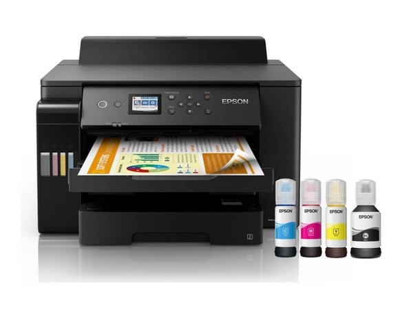 Epson EcoTank L11160 - Skriver - farge - Dupleks - ink-jet - A3 - 4800 x 1200 dpi - opp til 25 spm (mono) / inntil 25 spm (farge) - kapasitet: 550 ...