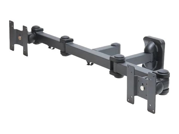 Neomounts FPMA-W960D - Brakett - full bevegelse - for 2 LCD-skjermer - svart - skjermstørrelse: 10"-27" - veggmonterbar