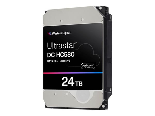WD Ultrastar DC HC580 WUH722424AL5204 - Hårddisk - datacenter - 24 TB - inbyggd - 3.5" - SAS 12Gb/s - 7200 rpm - buffert: 512 MB