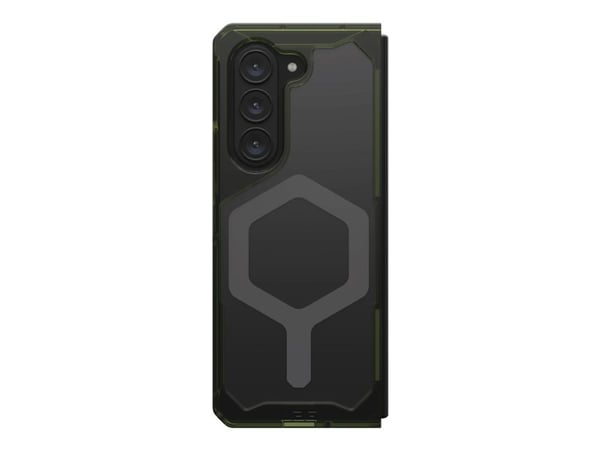 UAG Plyo Pro Series - Baksidedeksel for mobiltelefon - MagSafe-samsvar - termoplastisk polyuretanramme (TPU), PC-bakplate - oliven/romgrå - for Sam...