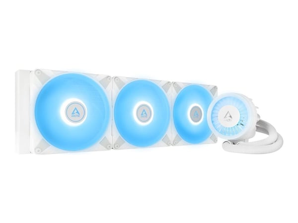 ARCTIC Liquid Freezer III 420 A-RGB - Væskekjølesystem for prosessor - Radiatorstørrelse: 420 mm - (for: LGA1700, AM5, AM4) - 140 mm - hvit