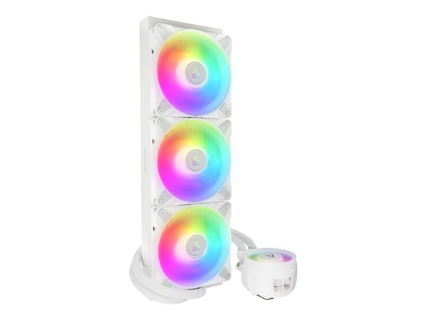 ARCTIC Liquid Freezer III 420 A-RGB - Væskekjølesystem for prosessor - Radiatorstørrelse: 420 mm - (for: LGA1700, AM5, AM4) - 140 mm - hvit