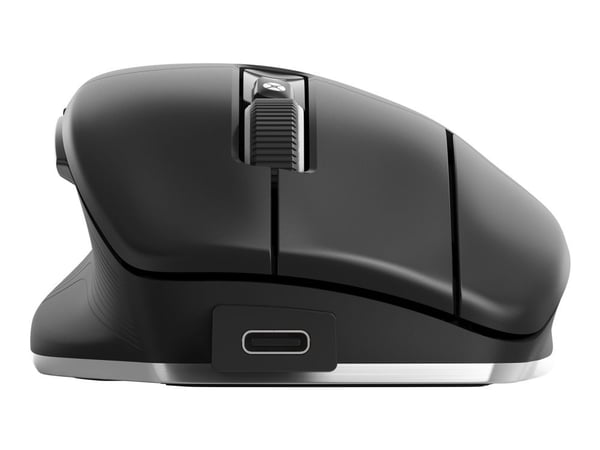 3Dconnexion CadMouse Pro Wireless Left - Mus - ergonomisk - venstrehendt - 7 knapper - trådløs - Bluetooth, 2.4 GHz, USB-C - USB trådløs mottaker