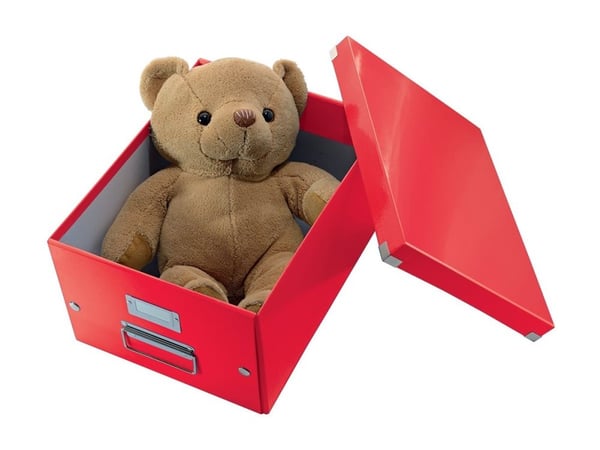 Leitz Click & Store WOW - Lagerboks - large - for A4 (210 x 297 mm) - cubed - rød