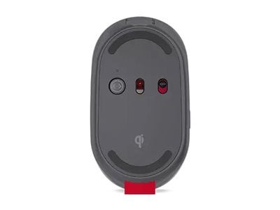 Lenovo Go Wireless Multi Device, Molempikätinen, Optinen, RF Wireless + Bluetooth + USB Type-A, 2400 DPI, Harmaa