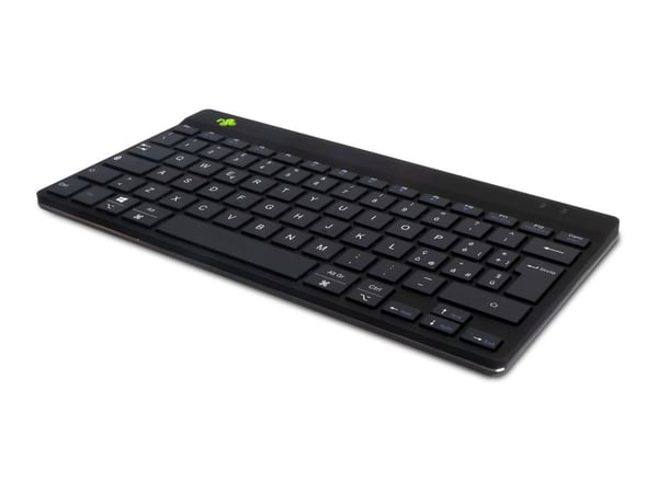 R-Go Compact Break - Tastatur - with integrated break indicator - trådløs - Bluetooth 5.0 - QWERTY - Italiensk - svart