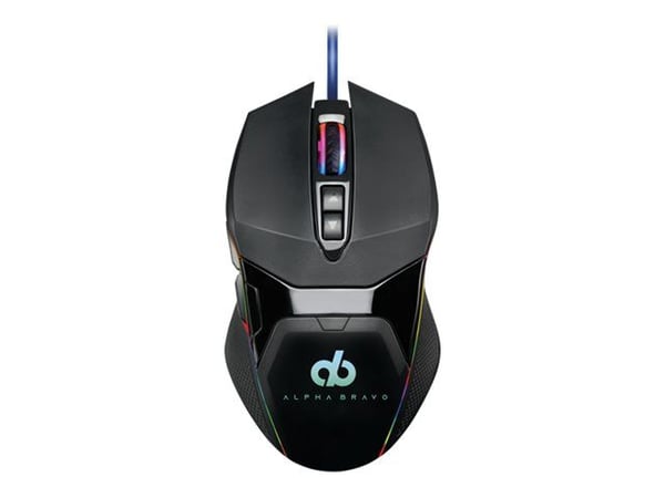 Alpha Bravo GZ1 - Mus - ergonomisk - höger- och vänsterhänta - 7 knappar - kabelansluten - USB