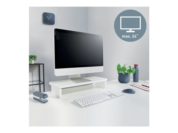 Leitz Ergo - Monitorställ - 24" - vit