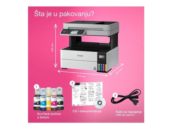 Epson EcoTank L6490 - Multifunktionsskrivare - färg - bläckstråle - påfyllbar - A4 (210 x 297 mm) (original) - A4/Legal (media) - upp till 17 sidor...