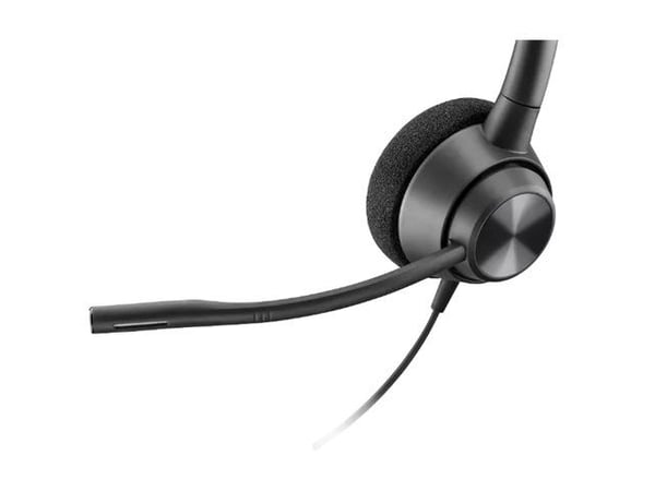 HP Poly EncorePro 310 - EncorePro 300 series - hodesett - on-ear - kablet - Quick Disconnect - svart - Certified for Skype for Business