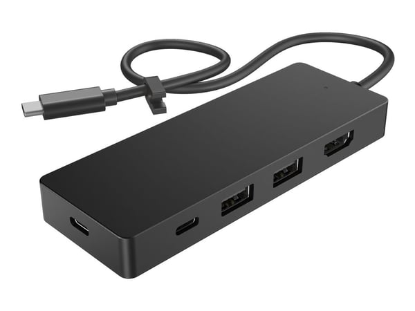 HP USB-C G3 -matkahubi;, Telakointi, USB 3.2 Gen 1 (3.1 Gen 1) Type-C, musta, Vietnam, Yritys, USB