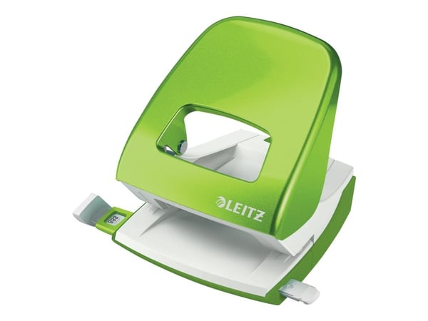 Leitz WOW 5008 - Hullstanser - 30 ark / 3 mm - plast, metall - grønn