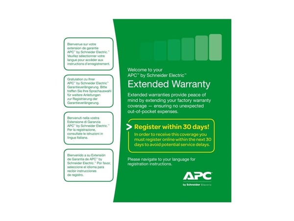 APC Service Pack 1 Year Extended Warranty, 1 lisenssi(t), 1 vuosi/vuosia, 24x7