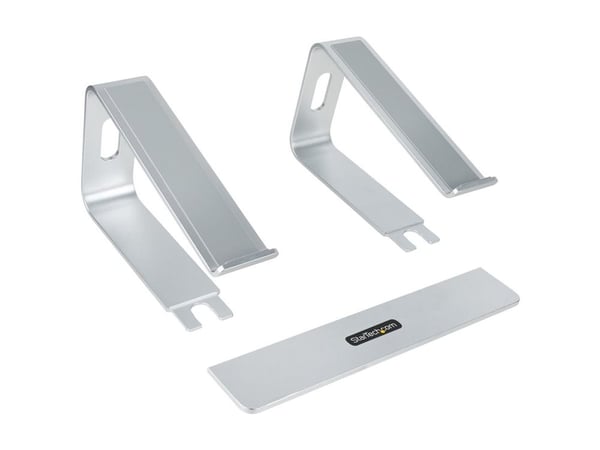 Startech Laptop Stand for Desk, 5kg/11lb, Aluminum, Silver, Ergonomic - Notebookstativ - 13" - 17" - sølv