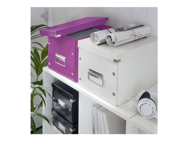 Leitz Click & Store Cube Large - Förvaringsbox - lila