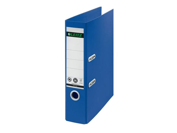 Brevordner Leitz Recycle 180°A4/80mm blå - (10 stk.)