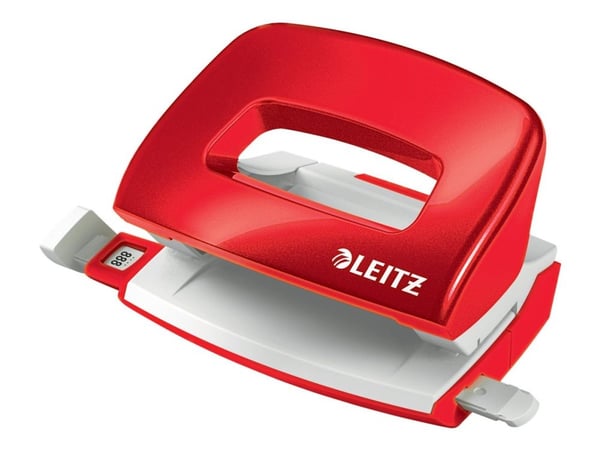 Leitz NeXXt WOW - Hullstanser - mini - 10 ark / 1 mm - metall, plast - rød