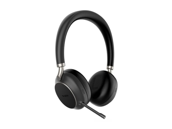 Yealink BH76 - Hodesett - on-ear - Bluetooth - trådløs - aktiv støydemping - USB-A via Bluetooth-adapter - svart - Optimert for UC