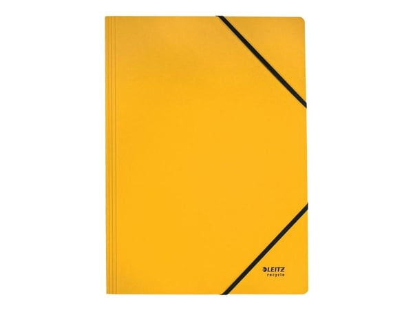 Elastisk mappe Leitz Recycle A4 papp gul - (10 stk.)