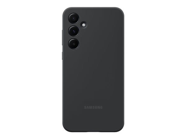 Samsung EF-PA556 - Bagsidecover til mobiltelefon - silikon - sort - for Galaxy A55