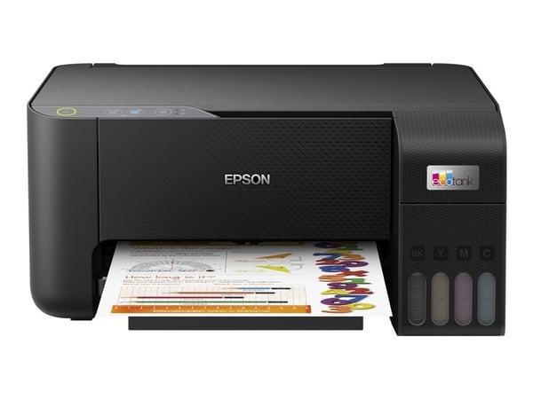 Epson EcoTank L3230 - Multifunksjonsskriver - farge - ink-jet - ITS - A4/Legal (medie) - opp til 10 spm (trykking) - 100 ark - USB - svart