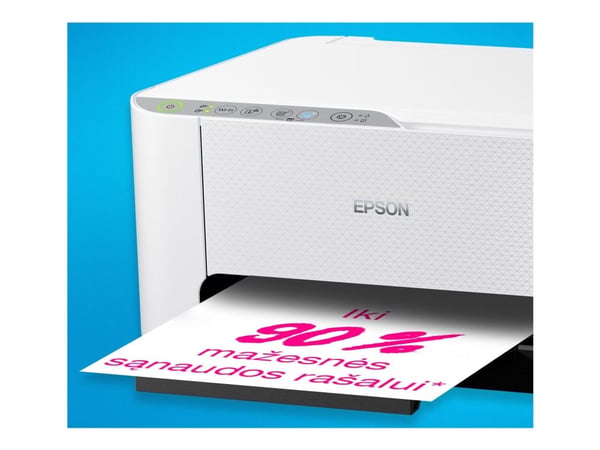 Epson EcoTank L3276 - Multifunksjonsskriver - farge - ink-jet - ITS - A4/Legal (medie) - opp til 10 spm (trykking) - 100 ark - USB, Wi-Fi - hvit